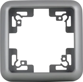 uniTEC MONTREAL Serie 503 Abdeckrahmen 1-fach, silber