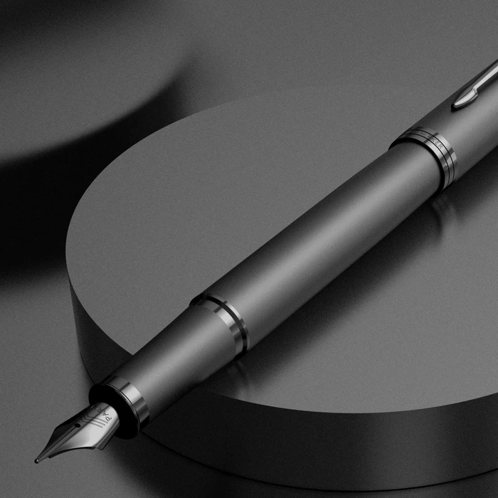 Parker IM Monochrome Kugelschreiber gun metal stainless steel, Geschenkbox