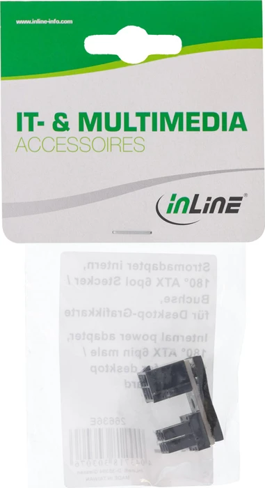 InLine Grafikkarten Stromadapter intern, 180° ATX 6pol Stecker auf Buchse