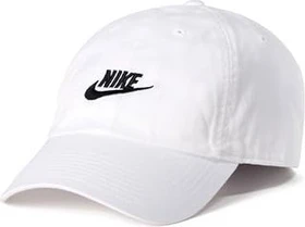 Nike Club unstrukturierte Futura Wash Kappe weiß/schwarz
