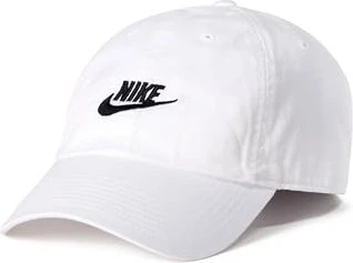 Nike Club unstrukturierte Futura Wash Kappe weiß/schwarz