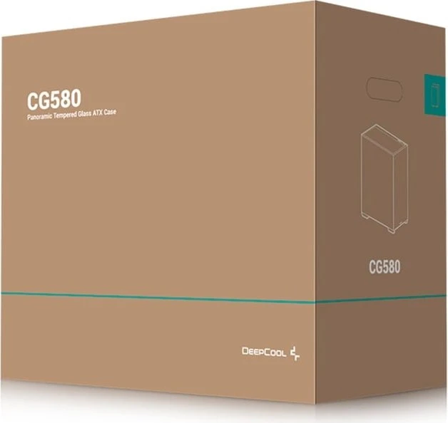 DeepCool CG580, schwarz, Glasfenster