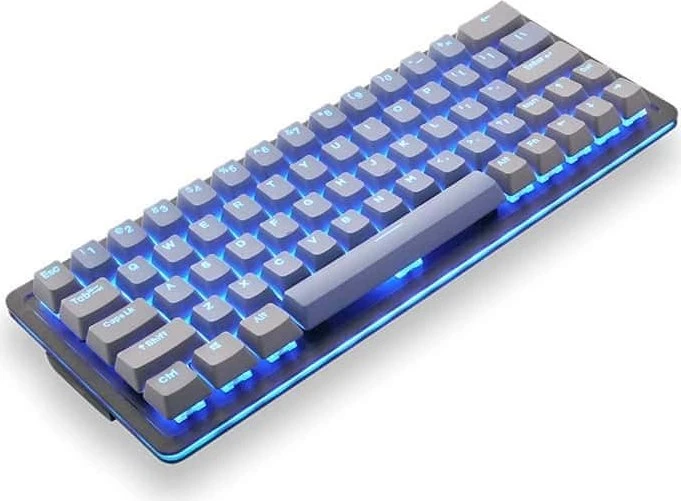 Mountain Mineral Keycap Set, Kunststoff (PBT) Double-Shot, grau/blau, 113 Tasten (104+9), ANSI-US