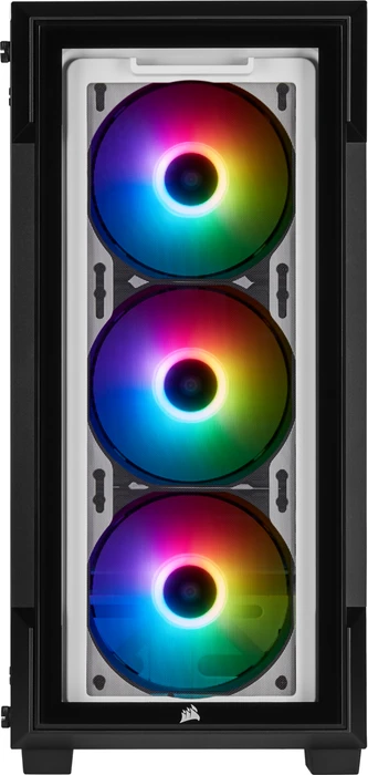 Corsair iCue 220T RGB, weiß, Glasfenster