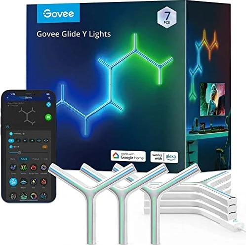 Govee Glide RGBIC Y Lights, 7 Stück