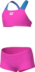 Arena Sport Einfarbig Bikini-Set shocking pink/turquoise (Junior)