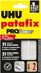 UHU patafix PROPower schwarz, Klebepad, 21 Stück
