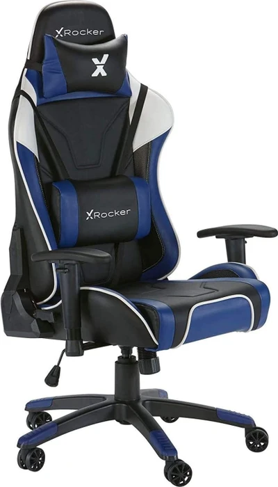 X Rocker Agility Esports Gamingstuhl, blau/schwarz