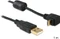 DeLOCK USB-A 2.0 auf USB 2.0 Micro-B Adapterkabel, 1m, gewinkelt 180° Vorschaubild