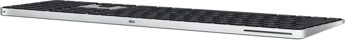 Apple Magic Keyboard mit Touch ID und Ziffernblock für Mac mit Apple Chip (USB-C), schwarz/silber, USB/Bluetooth, DE