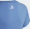 adidas Essentials Linear Logo Cotton Slim Fit T-Shirt kurzarm blue fusion/white (Junior) Vorschaubild