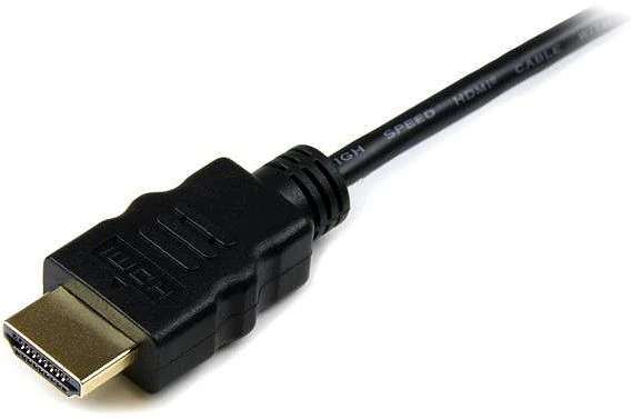 StarTech High Speed mit Ethernet HDMI 1.4 Kabel Typ-A/Typ-D Micro schwarz, 0.5m
