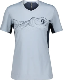Scott Trail Flow Pro Trikot kurzarm glace blue/midnight blue (Damen)