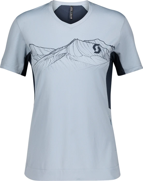 Scott Trail Flow Pro Trikot kurzarm glace blue/midnight blue (Damen)
