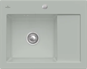 Villeroy & Boch Subway 45 Compact Einbau Becken links mit Ablauffernbedienung fossil