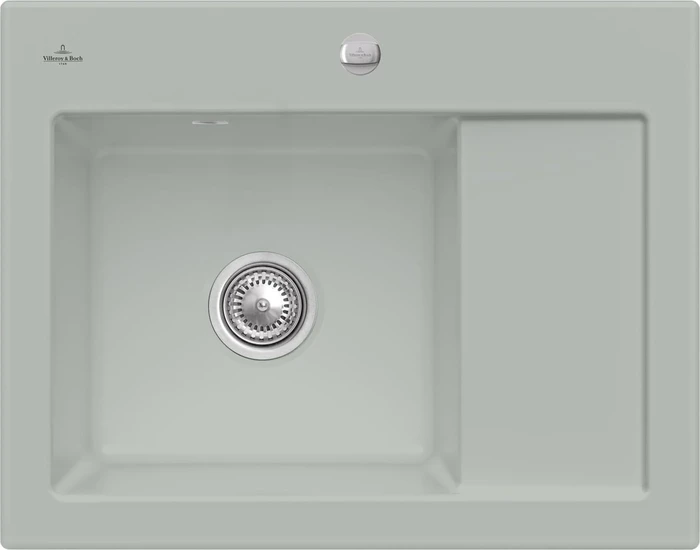 Villeroy & Boch Subway 45 Compact Einbau Becken links mit Ablauffernbedienung fossil