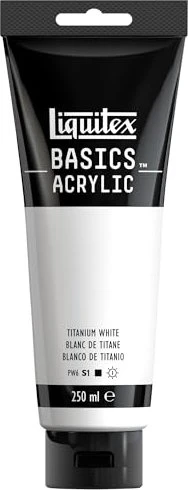 Liquitex Basics Acrylic titanium white, 250ml