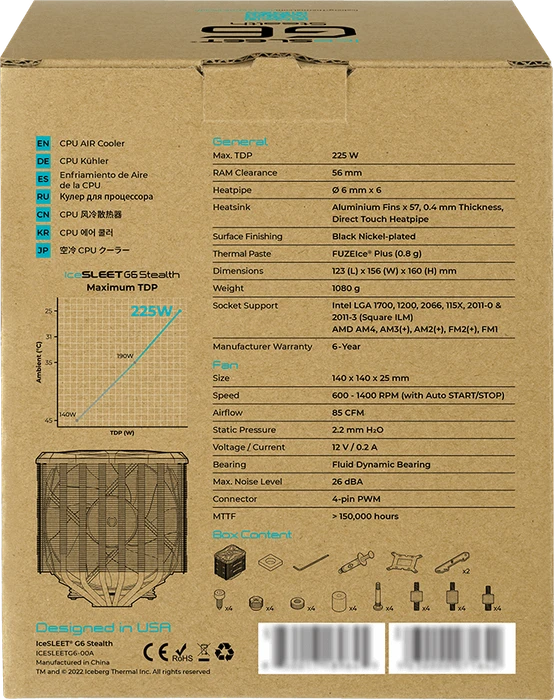 Iceberg Thermal IceSLEET G6