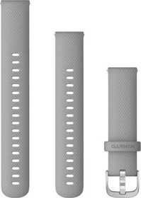 Garmin Schnellwechsel Silikon Armband 18mm 110-195mm powder grey/stainless