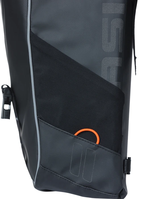 Basil Miles Tarpaulin Doppeltasche MIK Gepäcktasche schwarz/orange