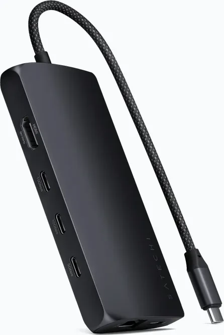 Satechi 8-in-1 Multiport Adapter, Midnight, USB4 [Stecker]