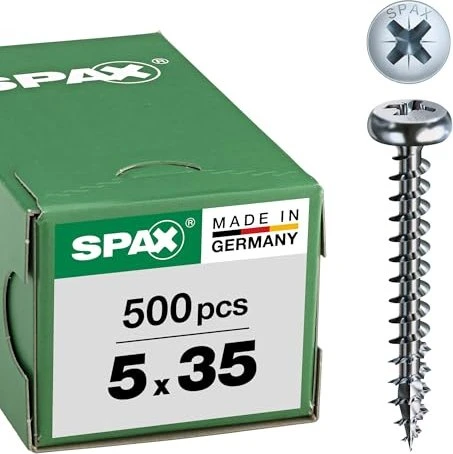 Spax WIROX A9J 4CUT PZ2 Universalschraube, 5x35mm, 500 Stück