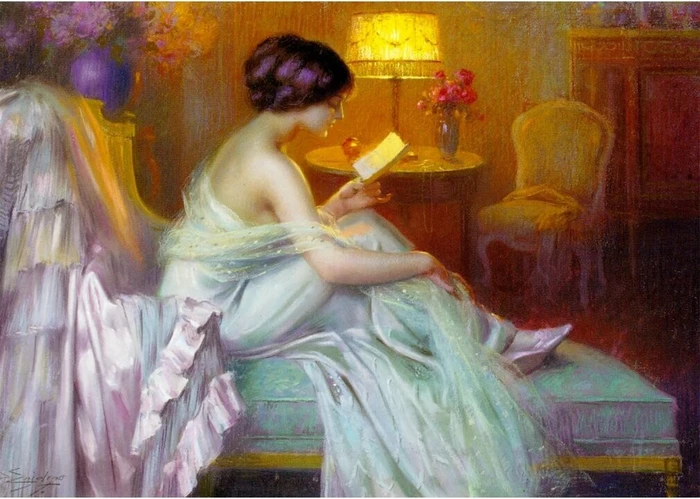 ENJOY Puzzle Delphin Enjolras: Reading at Lamp Light