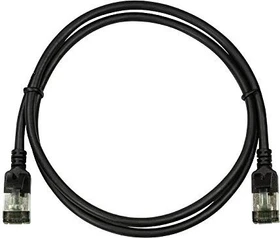 LogiLink TPE Slim Patchkabel, Cat6a, U/FTP, RJ-45/RJ-45, 0.3m, schwarz