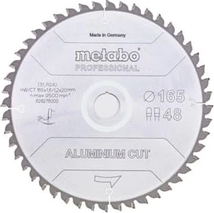 Metabo Aluminium Cut Professional Kreissägeblatt 48Z, 165x1.2x20mm, 1 Stück