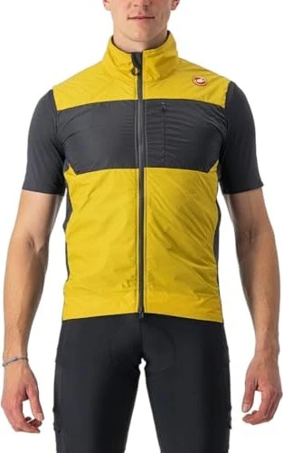 Castelli Unlimited Puffy Fahrradweste goldenrod/dark grey (Herren)
