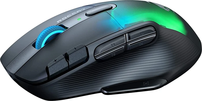 Roccat Kone XP Air mit Ladestation, Ash Black, USB/Bluetooth