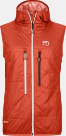 Ortovox Swisswool Piz Boè Funktionsweste sunset orange (Damen)
