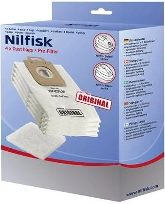 Nilfisk VP600 Staubbeutel – 10 Liter Fassungsvermögen, Original Saugerzubehör