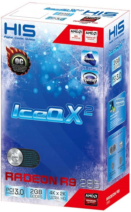 HIS Radeon R9 285 Mini IceQ X² OC, 2GB GDDR5, 2x DVI, HDMI, DP