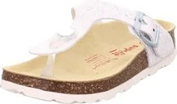 Superfit Fussbettpantoffel silber/weiß (Junior)