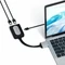 Satechi 4K 60Hz 2x USB-C auf Dual HDMI Adapter, silver Vorschaubild