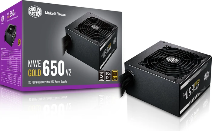 Cooler Master MWE Gold V2 650W, ATX 2.52