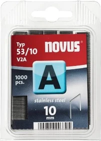 Novus Typ 53 V2A Edelstahl Tacker-Klammern, 10x11.3mm, 1000 Stück