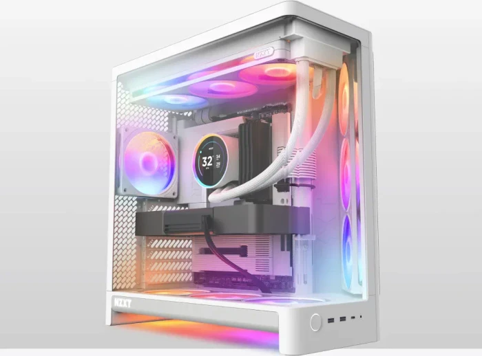 NZXT H6 RGB+ [2026] White, Glasfenster