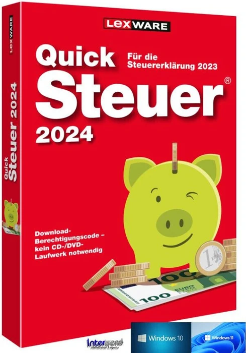 Lexware QuickSteuer 2024, ESD (deutsch) (PC)