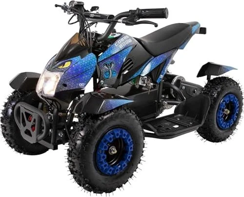Miweba Ride on Mini ATV Cobra 800 Watt Pocket Quad blau