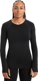 Icebreaker BodyfitZONE 200 Zone Crewe Funktionsshirt langarm schwarz (Damen)