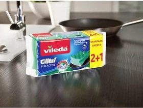 Vileda Glitzi Pur Active Reinigungsschwamm, 3 Stück