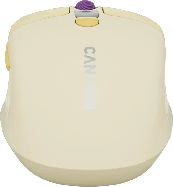 Canyon MW-26 Wireless Mouse gelb, USB/Bluetooth