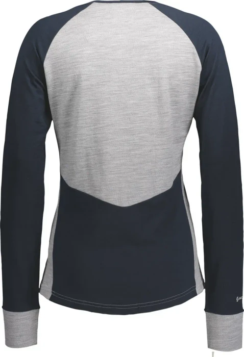 Scott Defined Merino L/LS Sweatshirt dark blue/light grey melange (Damen)