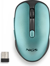 NGS Evo Rust Ice Wireless Rechargeable Silent Mouse blau/schwarz, USB (NGS-MOUSE-1215)