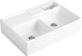 Villeroy & Boch Spülstein Becken rechts mit Ablauffernbedienung mosaïque
