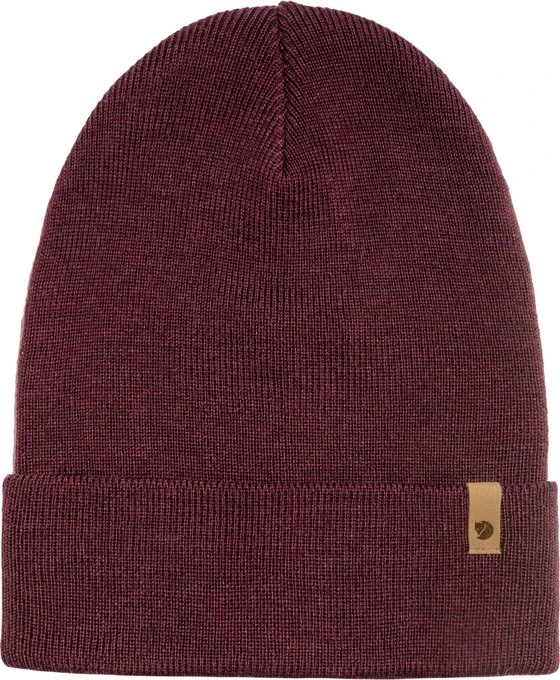 Fjällräven Classic Knit Mütze dark garnet