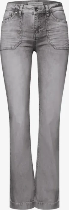 Street One Bootcut Jeans light grey washed (Damen)