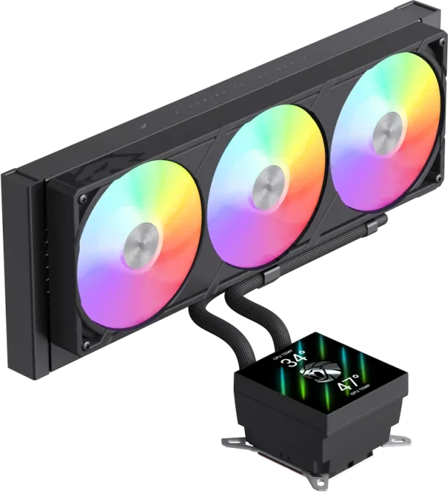 GameMax Glacier 360 BK, schwarz